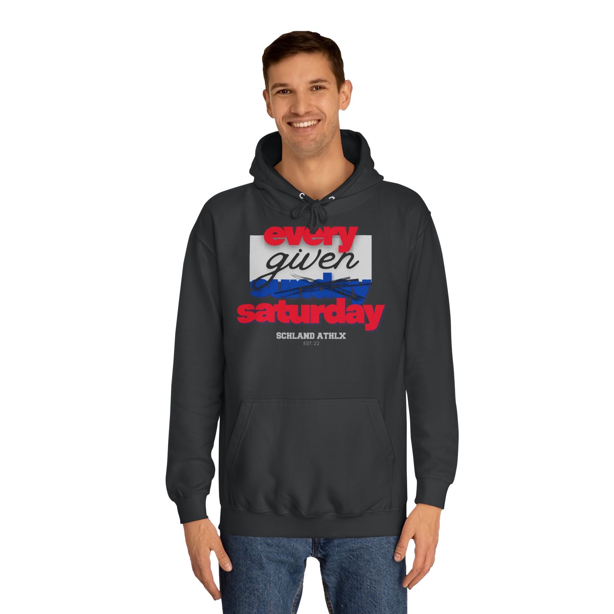 COLLEGE LINE - every given saturday - Football Hoodie