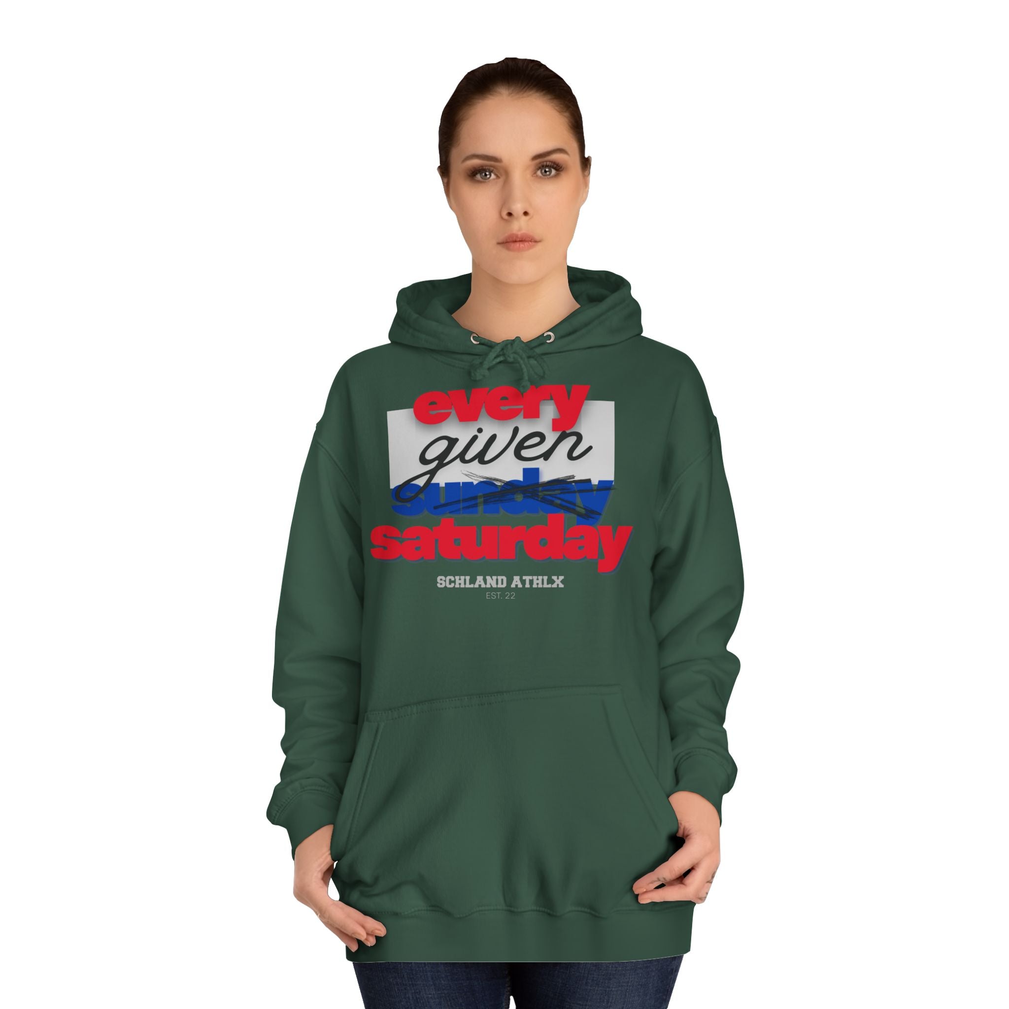COLLEGE LINE - every given saturday - Football Hoodie