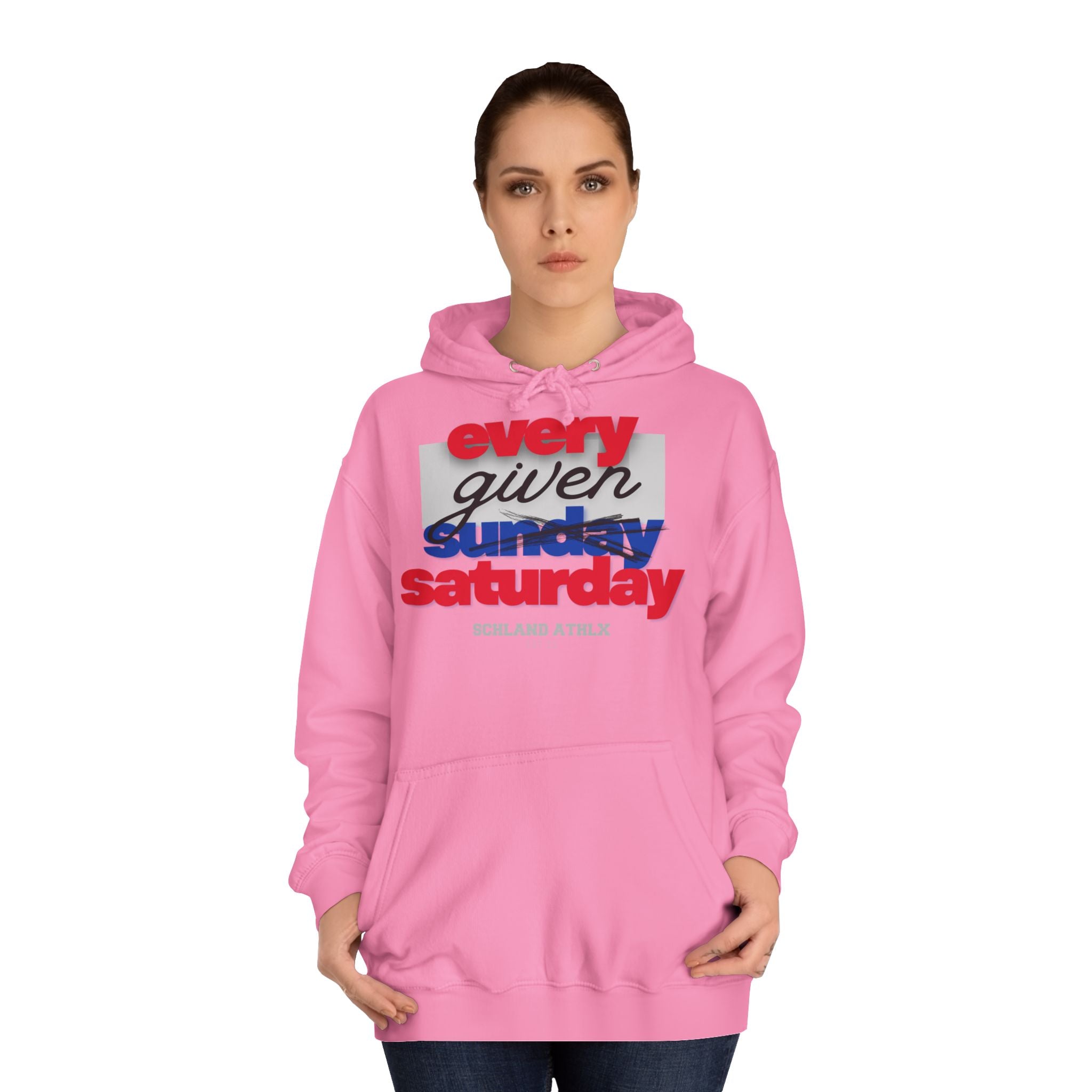 COLLEGE LINE - every given saturday - Football Hoodie