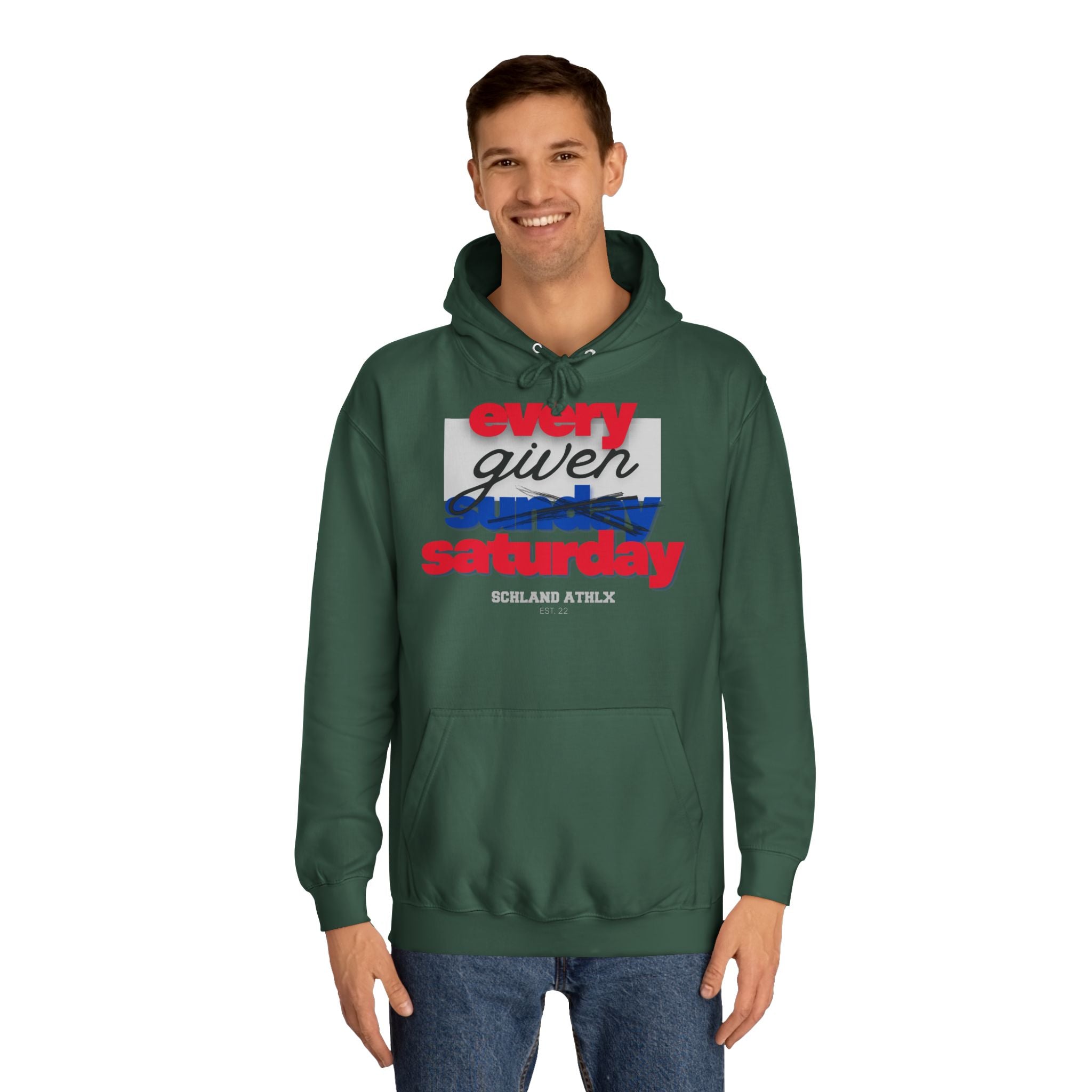 COLLEGE LINE - every given saturday - Football Hoodie