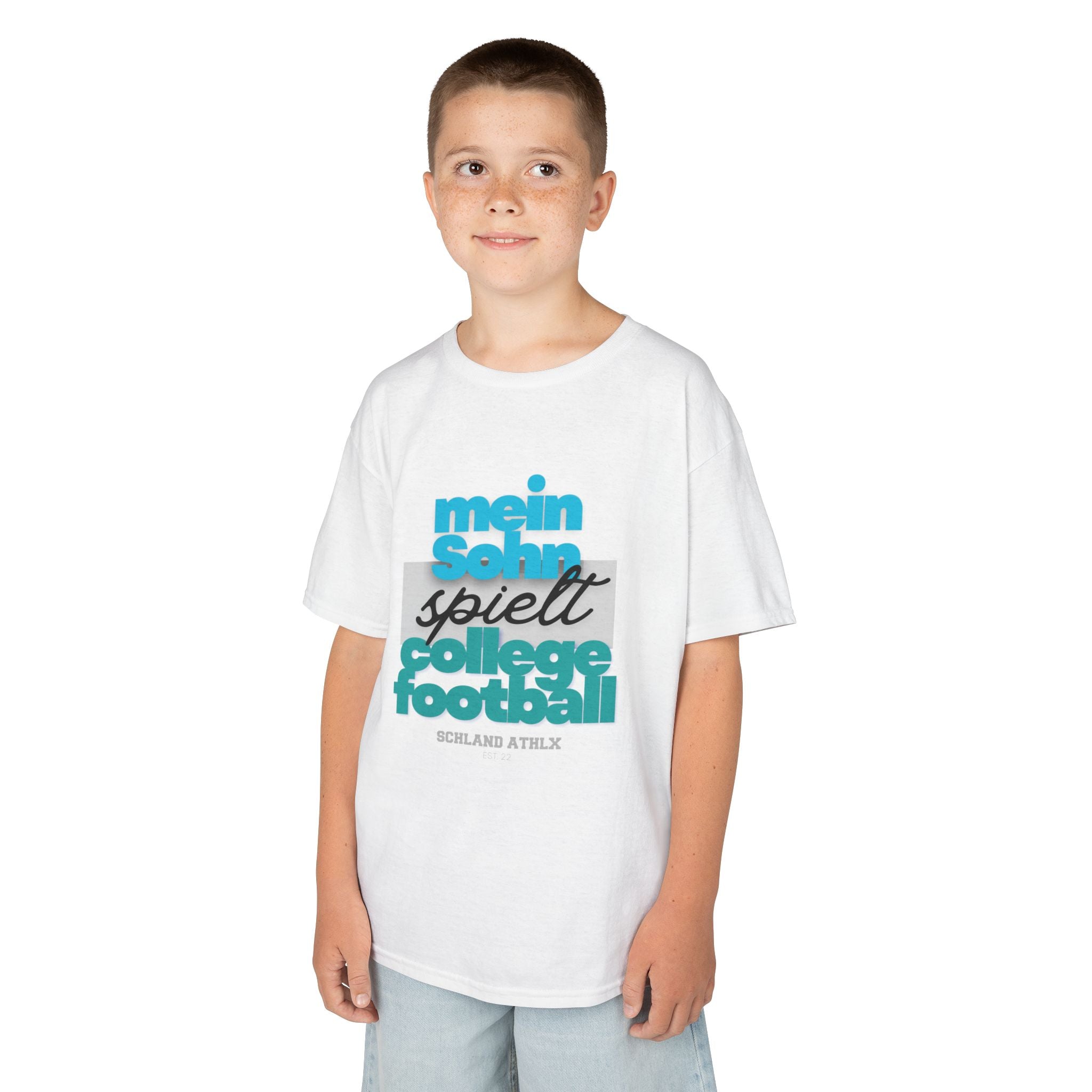 COLLEGE LINE - Mein Sohn spielt ... - Football T-Shirt Kids