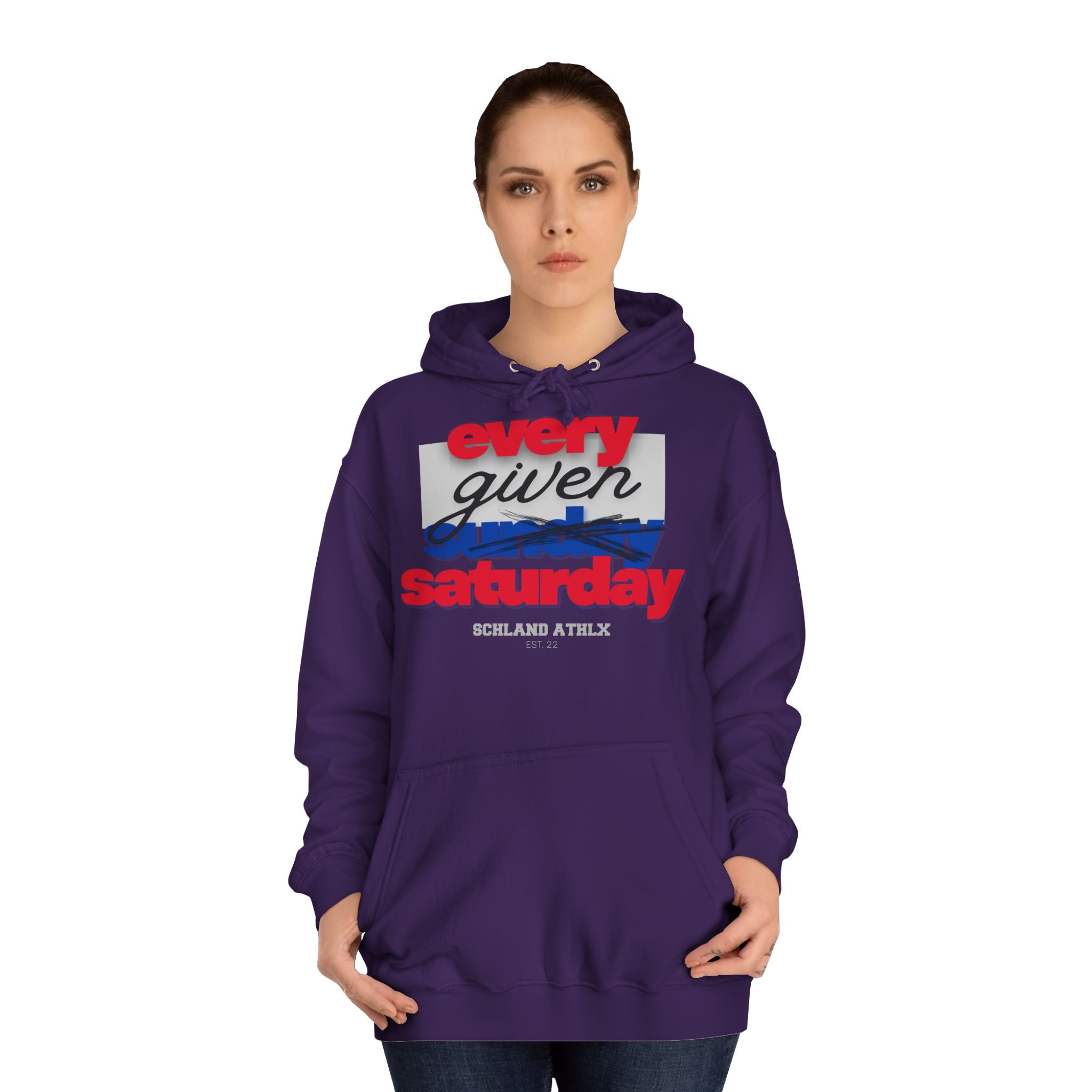 COLLEGE LINE - every given saturday - Football Hoodie