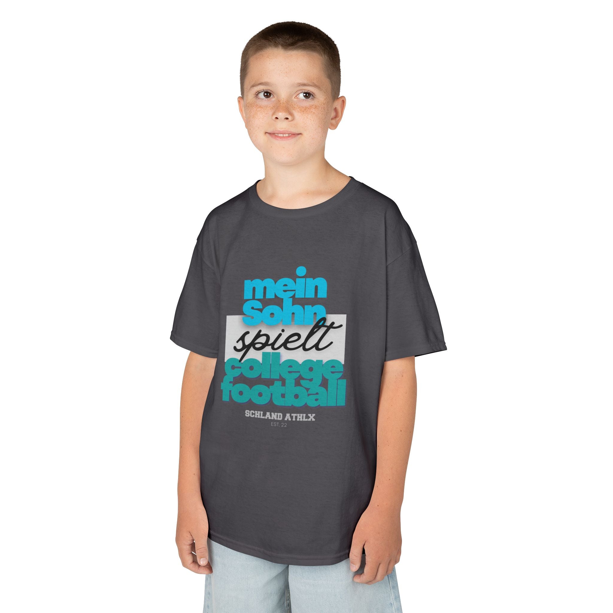 COLLEGE LINE - Mein Sohn spielt ... - Football T-Shirt Kids